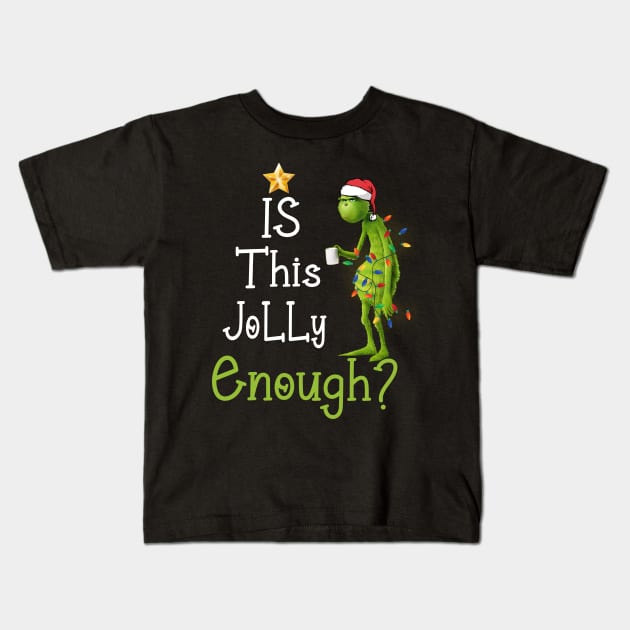 Is this jolly enough Noel merry christmas Kids T-Shirt by Ghani Store